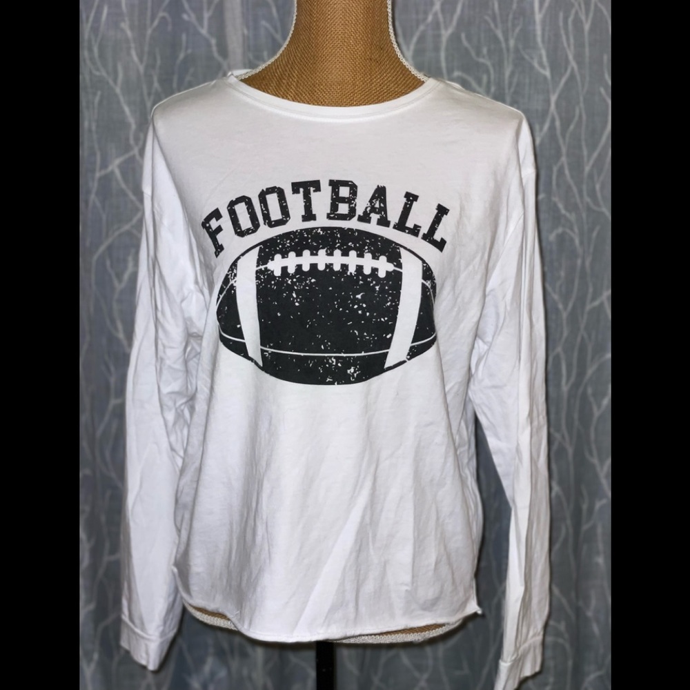Messy Bun Football LS-Tee (M/L)